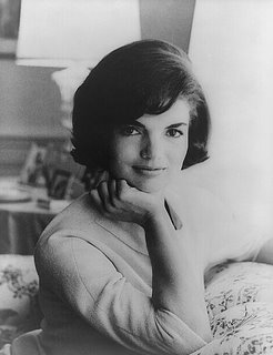 Jackie Onassis' eye contact